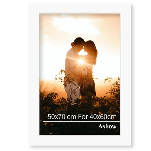 Anhow Passepartout 50x70 cm, Passepartout per Formato Immagine 40x60 cm