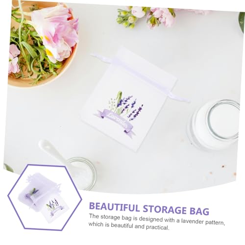 Levemolo 20 bolsas perfumadas de saco de malla con cordón miniatura 2