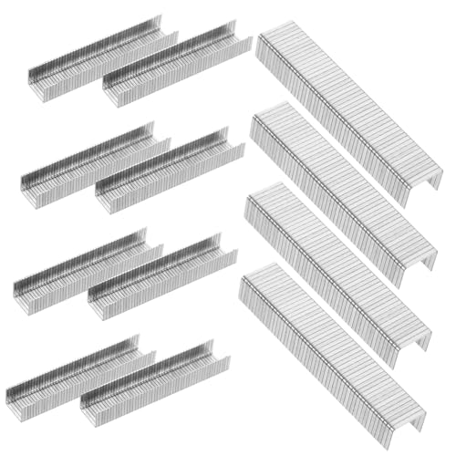 BESTonZON 1000pcs Code Nail Brad Staples Brad Nails Woodworking Staples Narrow Crown Staples Metal Staples Electric Stapler Staples for Woodworking Carbon Steel Office Manual Horse Nail