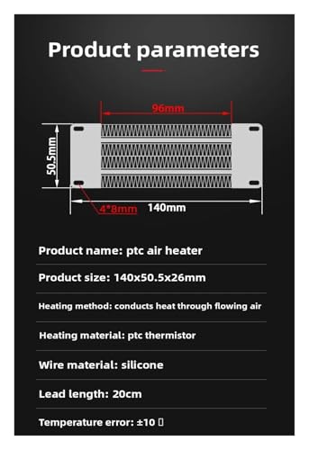 Calefactor Eléctrico Cerámico PTC 500W 220V miniatura 6