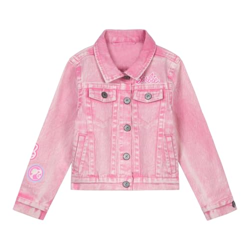 Barbie Girls Pink Denim Jacket Little Kid to Big Kid Sizes (4-14-16)