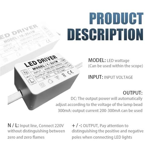 Driver LED 12-18W 300mA | Transformateur d'isolation pour spot