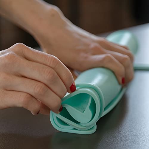The Table Tyke 100% Silicone Placemat With Teething Edge Bumper/Spill Stopper | Dishwasher Safe, Travel Ready Non-Slip Suction Activity Mat For Infants, Babies, Toddlers, Children, Kids (Sage Green) #TOP6