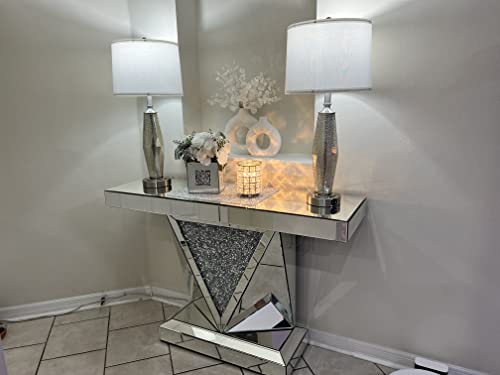 Qimh Table Lamps Set Of 2, Bedroom Lamp With Dual Usb Charging Ports, Modern Beside Lamps For Living Room With White Shade Rotary Switches, Glass Nightstand Lamp Home Decor (Led Bulbs Included) #TOP6