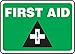 Accuform"First Aid" Safety Sign, Accu-Shield?, 7 x 10 Inches (MFSD543XP)