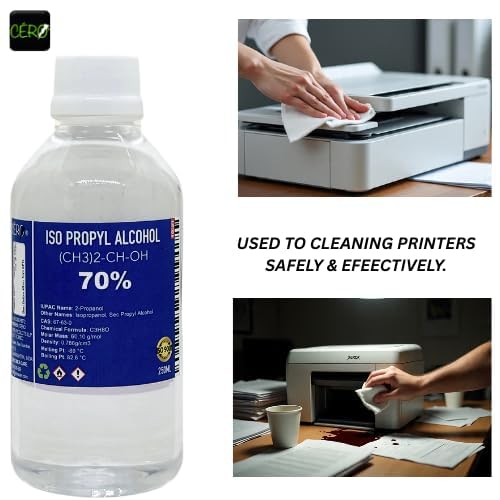 Image of CERO IPA Isopropyl Alcohol for Cleaning, 70% Pure [(CH3)2-CH-OH] CAS: 67-63-0 (250ml)
