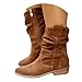 Cowboy Boots for Women Wide Calf Ankle Cowgirl Booties Wide Mid Calf Pointed Toe Winter Western Boots Shoes Short Chunky Booties Comfortable Fashionable Round Toe Riding Combat Boots for Fall Winter