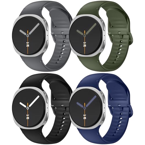 Lenrao Sport Band for Samsung Galaxy Watch 8 Band/Galaxy Watch 8 Classic Band 46mm 40mm 44mm, No Gap Soft Silicone Breathable Strap One Click Waterproof Replacement for Women Men by Lenrao - Used condition - US$12.39