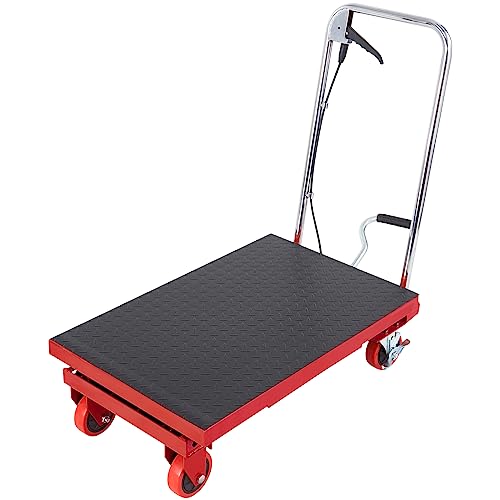 Happybuy Hydraulic Lift Table Cart, 500 lbs Capacity, 28.5