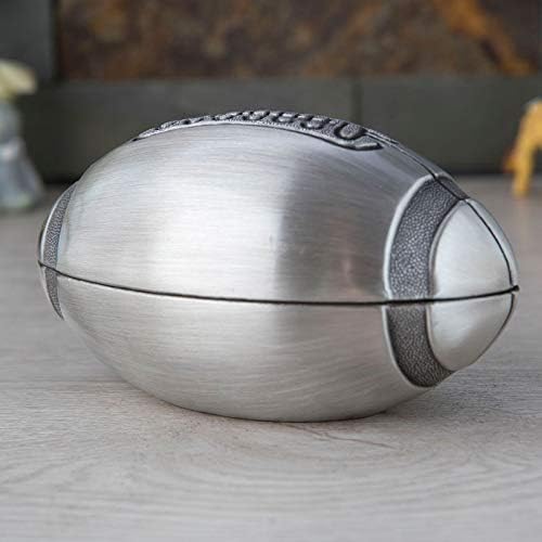 Engraved Metal Money Football Coin Piggy Bank