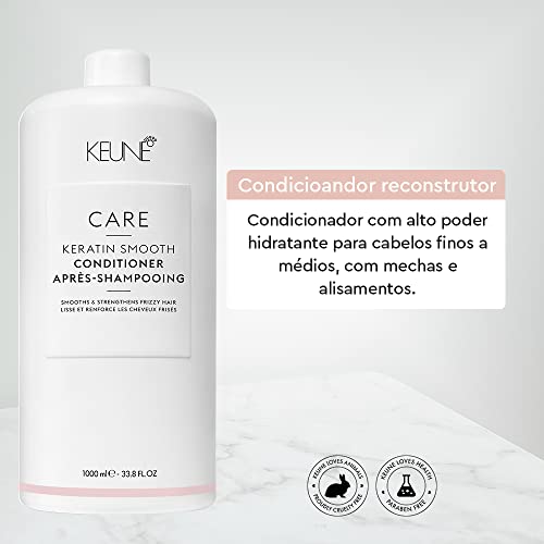Keune Care Keratin Smooth Conditioner, Pearlescent, 1 l (Pack of 1) - Image 3