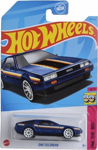 Hot Wheels DMC Delorean, HW: The '80s 8/10 [Blue] 101/250 image 2