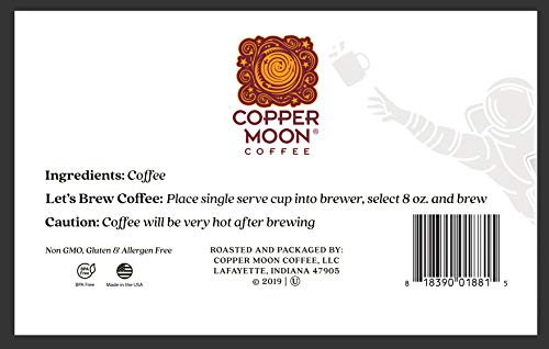 Copper Moon Single Serve Coffee Pods For Keurig K-Cup Brewers, Light Roast, Bean Me Up Blend, 36 Count #TOP3