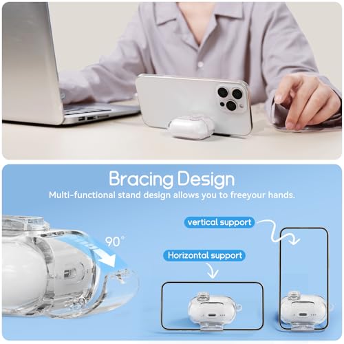 Image of for AirPods 4 Case 2024 with Safety Lock,Glitter White