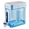 ZeroWater 22-Cup Ready-Read 5-Stage Water Filter Dispenser with Instant Read Out - 0 TDS for Improved Tap Water Taste - IAPMO Certified to Reduce Lead, Chromium, and PFOA/PFOS