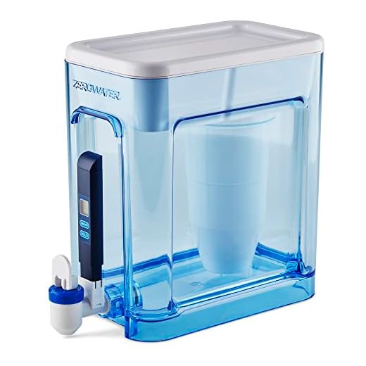ZeroWater 22 Cup Ready-Read 5-Stage Water Filter Dispenser, NSF Certified to Reduce Lead and PFOA/PFOS, Instant TDS Read Out