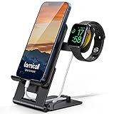 Stand for Apple Watch Phone Holder 2 in 1 : Lamicall Portable Desk Stand Charging Station Compatible...