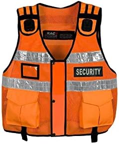 RAC3 Hi Viz Tactical Vest Security, Tac Vest, Dog Handler With Front Badges