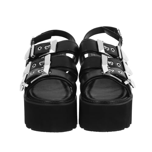 Sandales été noires pour femmes GALPADA chic et élégante