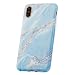 Produktbild Handyhülle kompatibel mit iPhone XS, iPhone X Hülle Marmor Blau dünn Silikon Schutzhülle TPU Bumper Case für iPhone X/XS Matt Marble Blue