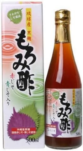 RYUUKYUU Product Black Malted Rice MOROMI Vinegar with Red E½E½ Green Perilla 500ml