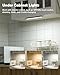 SZOKLED 20LED Under Cabinet Lighting Remote Control, Wireless Closet Lights Rechargeable Under Counter Lights for Kitchen, Hallway, Display, Multiple Colors (4 Pack)