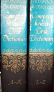 Hardcover Thorndike Barnhart Comprehensive Desk Dictionary Volume I & II A-k/l-z (Volume I & Volume II) Book