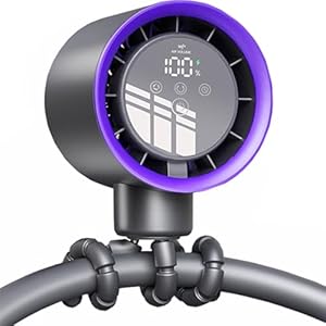 ZZJTPA Kinderwagen-Ventilator mit LED-Anzeige