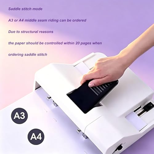 Agrafeuse robuste pour papier A3 A4 en imprimerie et bureau - 4