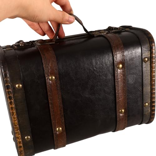 Boîte à trésor rétro en bois le cadeau idéal pour vos souvenirs