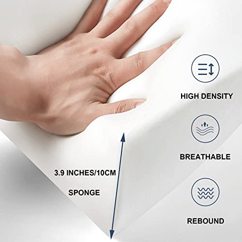 ZZYK Upholstered Wall Mounted Headboard Cushion Pillowboard Headboard Bed Rest Lumbar Support Backrest Bedside Pillow Removable Cover for Home Bedroom Tatami Dorm,Gray,No Bedside 74.8"