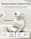 Baseus MC1 Pro Open Ear Kopfhörer, Ohrclip mit Beeindruckender Klang, Adaptiver Bassverstärkung, Bluetooth 6.0, Geräuschunterdrückung bei Anrufen, IP67, 40H Akk, 5,0g Buds -Perlmuttweiß