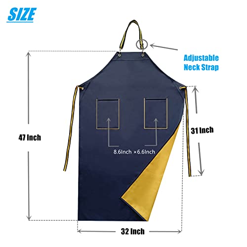 Makaxi Rubber Aprons Waterproof With Pockets For Dishwashing thumb #2