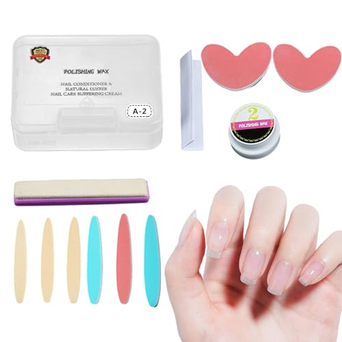 Pulidor Y Brillo Para Uñas - Kit De Pulido Para Manicura | Set de y Manicura Herramientas de Reparación Multiusos para Uso en Casa y Viaje Principiantes Mantenimiento Diario