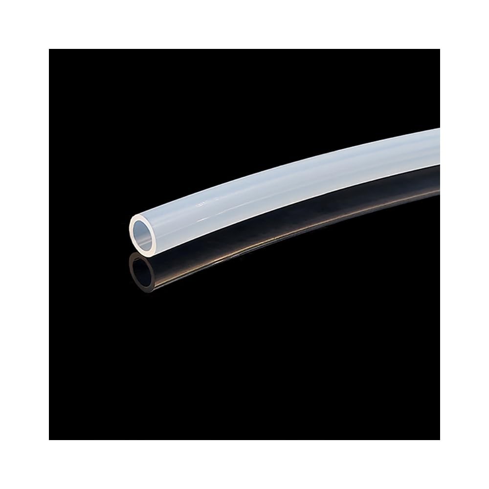 PTFE Transparent Tube, Teflon Rigid Pipe, Insulated, Heat & Corrosion Resistant(ID1.5 x OD3mm)