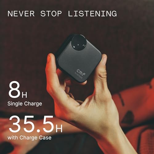 undefined CMF Buds 2a Wireless Earbuds 2025 New Active Noise Cancelling 42dB Hybrid ANC Bluetooth Headphones, 12.4mm Dynamic Driver for Big Bass, 4 Mics Clear Calls, Sport Ear Buds for iPhone, Android, Orange の商品画像 5