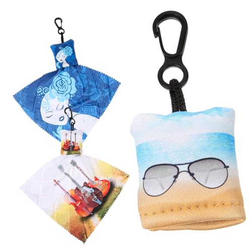 BELLIFFY Paño de Limpieza para Lentes y Pantalla Móvil, Llavero Diseño Decorativo, Arañazos, Adecuado para Dispositivos Electrónicos