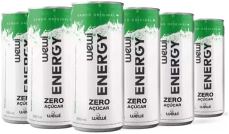 Wewi Energy Zero 269 Ml Pacote Com 6 Unidades