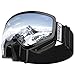JetBlaze Ski Goggles, OTG Snowboard Goggles (Silver)