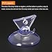 MECCANIXITY Bulb Changers, 35mm Dia. Suction Cup Light Lamp Replacing Tools for GU10 MR16 Bulbs, Black Clear PVC, 2 Set