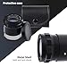 Jewelry Loupe, LED Scale Loupe 10x Magnifier with 8 LED Light & Adjustable Focal Length, Jewelers Loop Magnifying Glass for Jewelry Gems, Coins, Hobby, Diamond (Interchangeable Scale)