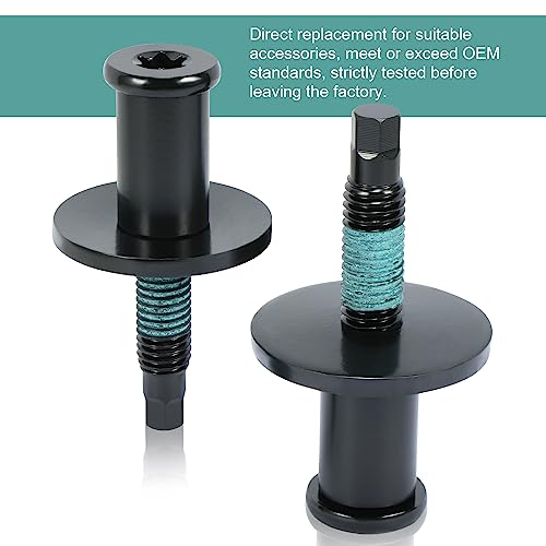 BASIKER New Tailgate Striker Latch Lock Bolt Screw Set for 1L3Z-99404A42-AA, 1997-2016 Ford F150 F250 F350 F450 F550 Super Duty Explorer Sport Trac, Rear Door Screw