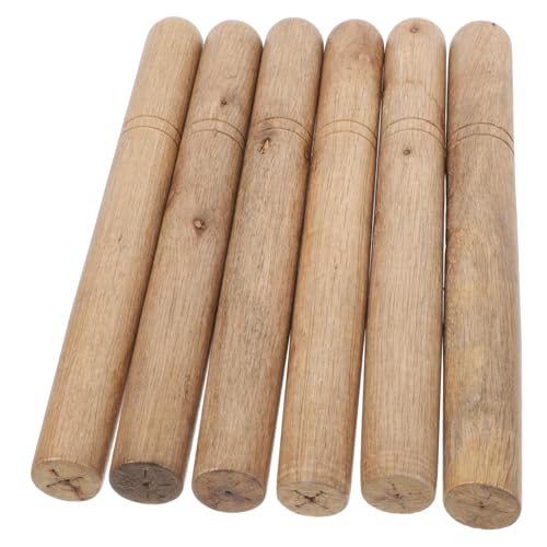 VICASKY 6pcs Wooden Handle Replacement for Garden Tools Fits Hoes Sickles Hammers Hatchets 28cm Length Hardwood Comfort Grip