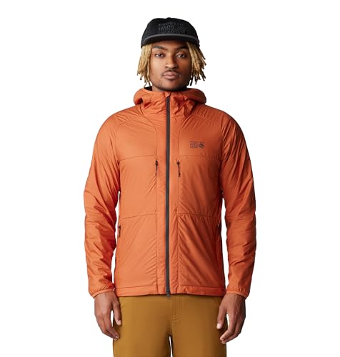 Mountain Hardwear Men's Kor AirShell Warm Hoody, Raw Carnelian