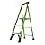 Little Giant Ladders, MightyLite 2.0, 5' Stepladder with Ground Cue, Fiberglass, Type IAA, 375 lbs Weight Rating, (15405-001), Hi-viz Green