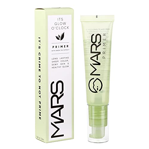 MARS Glow O' Clock Gel Primer for Face Makeup | Enriched with Green Tea Extracts | Dewy Primer | Long Lasting | Power Grip | Ideal for Dry Skin - Image 2