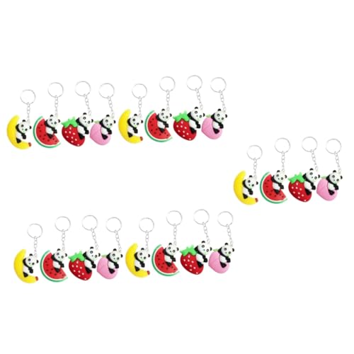 Porte-clés de panda pour sac à main et décoration de cartable en peluche douce