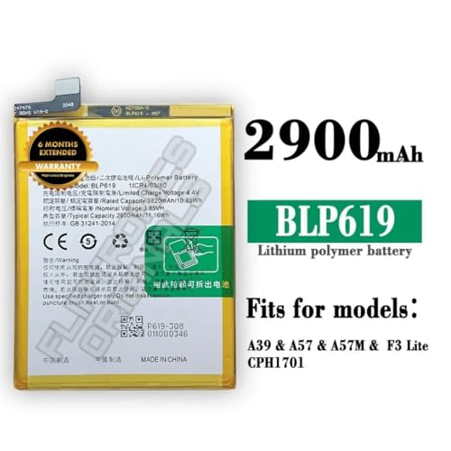 Image of BLP619 Battery for Oppo A57, A57T CPH1701 Battery with 6 Month Warranty**** (U11)