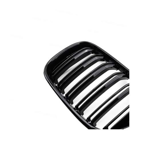 Parrilla de coche delantera de dos líneas negra para E46 Coupe y Cabrio 3