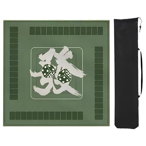 Tapete para mesa de Mahjong con bolsa de almacenamiento miniatura 1